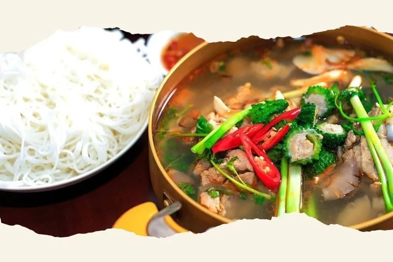 Lẩu lá rau rừng