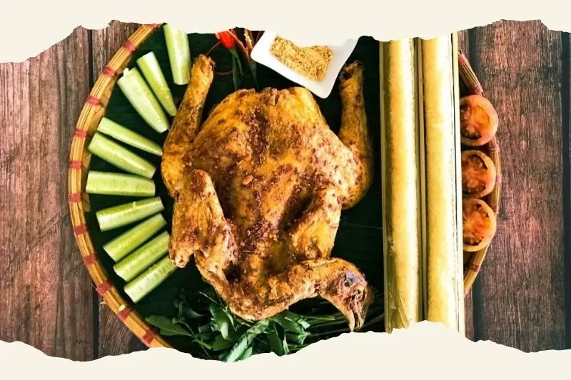 Gà nướng cơm lam Gia Lai – Plei Kép