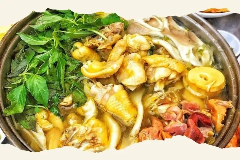 Lẩu gà lá é 18 Lương Định Của