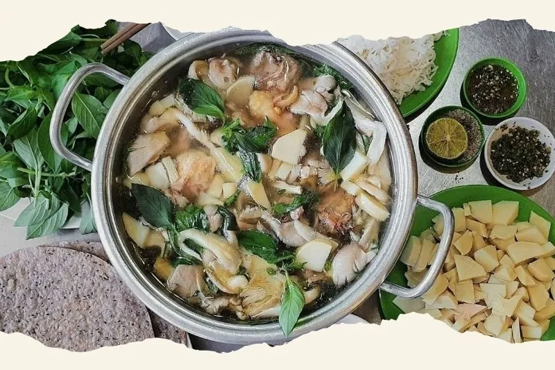 Lẩu gà lá é Phú Yên